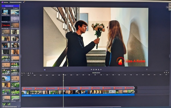 Snemanje videospota utrinki